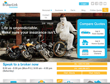Tablet Screenshot of brokerlink.ca